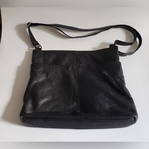 Margot Black Leather Crossbody Bag Shoulder Bag